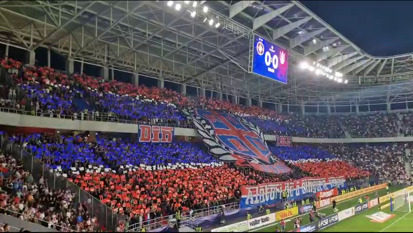 Galeria FCSB a realizat o coregrafie superbă la meciul contra CFR-ului! Mesajul afișat în Ghencea_29