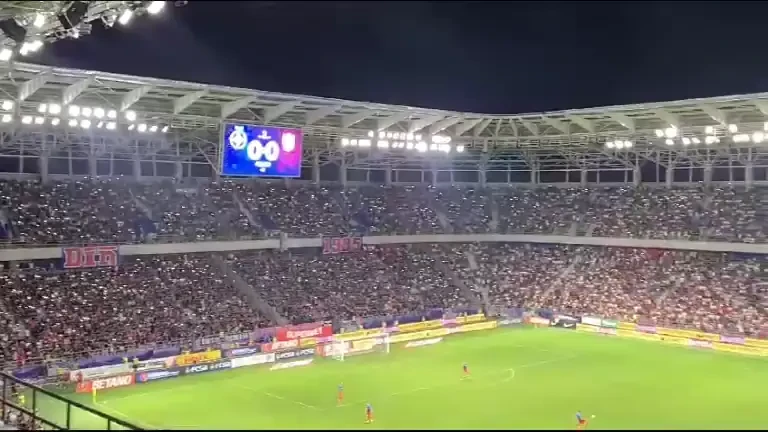 Atmosfera în Ghencea la pauza meciului FCSB - CFR Cluj