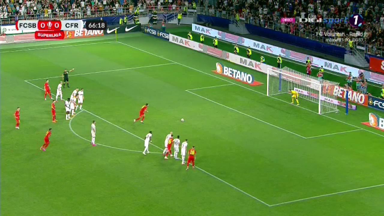Andrea Compagno a aruncat Ghencea în aer! Italianul a înscris cu sânge rece în derby-ul FCSB - CFR Cluj_15