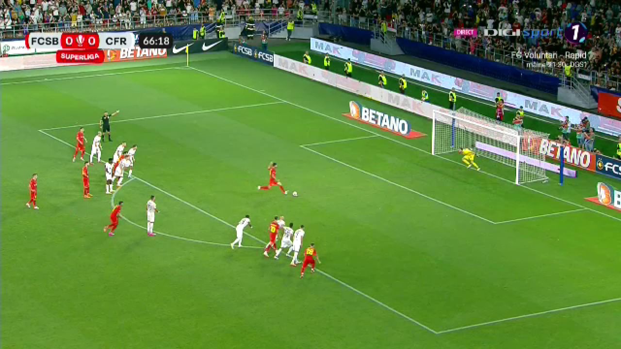 Andrea Compagno a aruncat Ghencea în aer! Italianul a înscris cu sânge rece în derby-ul FCSB - CFR Cluj_18