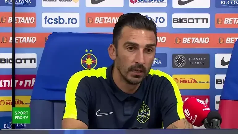 Elias Charalambous, conferință după FCSB - CFR 1-0 (7/08/2023)
