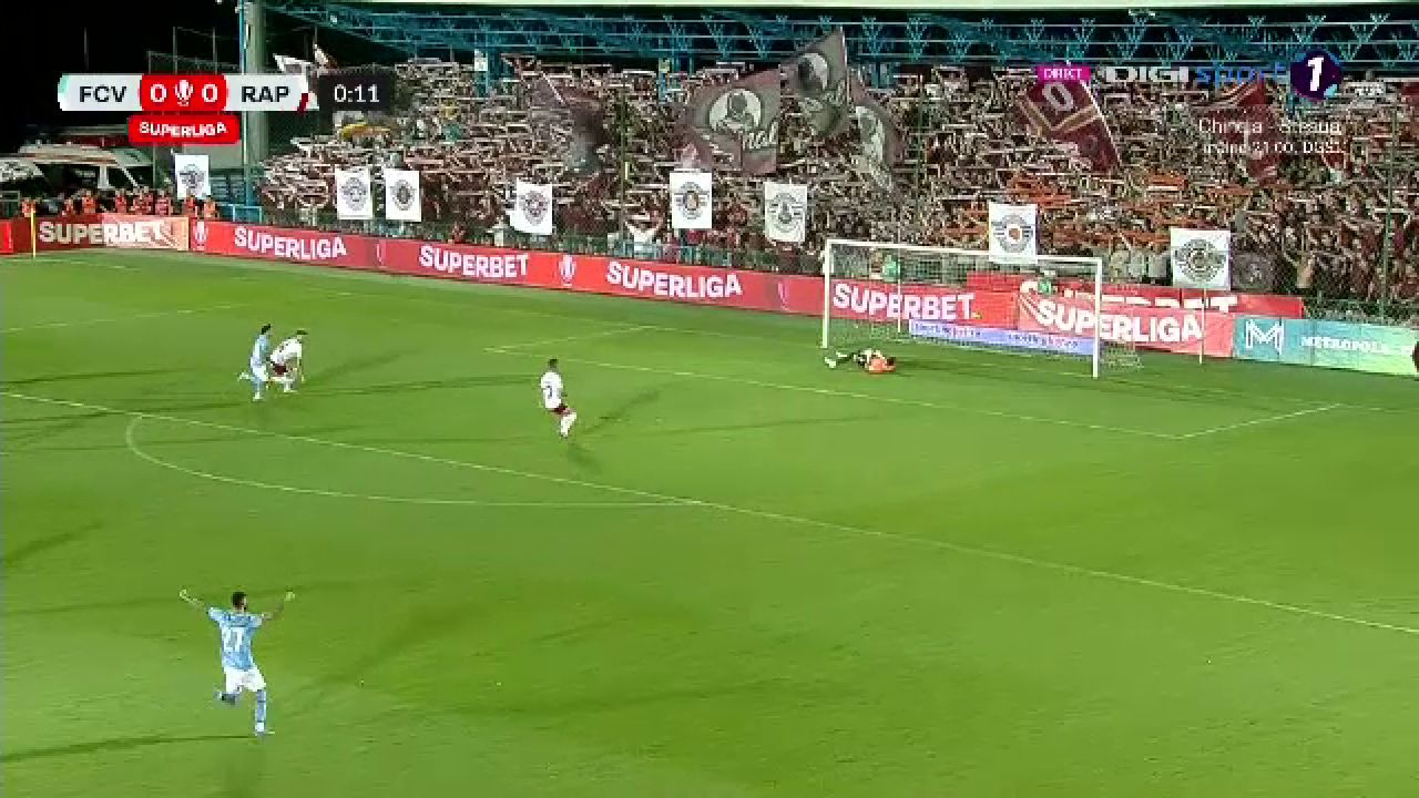 Cel mai rapid gol al sezonului! Câte secunde i-au luat lui Doru Andrei să deschidă scorul în Voluntari - Rapid_15
