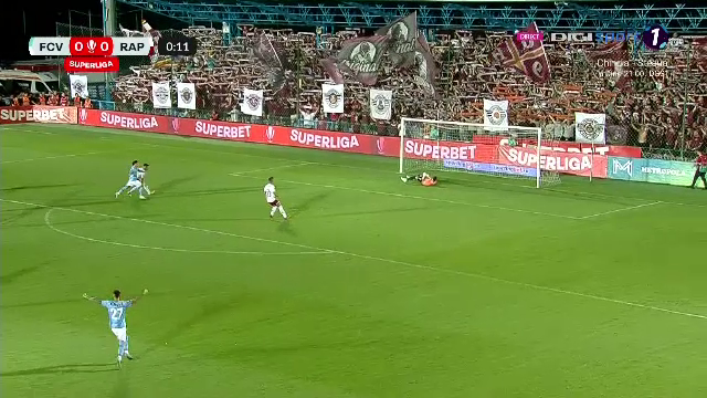 Cel mai rapid gol al sezonului! Câte secunde i-au luat lui Doru Andrei să deschidă scorul în Voluntari - Rapid_16