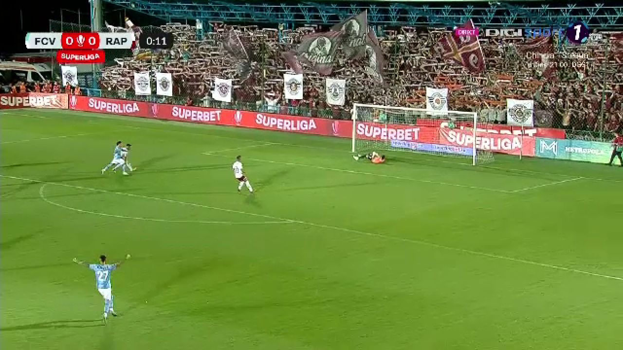 Cel mai rapid gol al sezonului! Câte secunde i-au luat lui Doru Andrei să deschidă scorul în Voluntari - Rapid_16