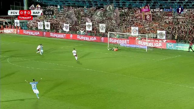 Cel mai rapid gol al sezonului! Câte secunde i-au luat lui Doru Andrei să deschidă scorul în Voluntari - Rapid_17