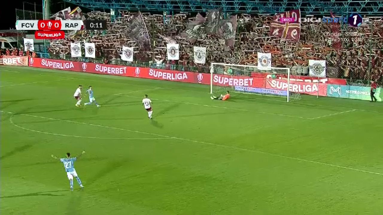 Cel mai rapid gol al sezonului! Câte secunde i-au luat lui Doru Andrei să deschidă scorul în Voluntari - Rapid_18
