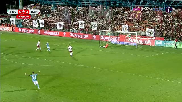 Cel mai rapid gol al sezonului! Câte secunde i-au luat lui Doru Andrei să deschidă scorul în Voluntari - Rapid_19