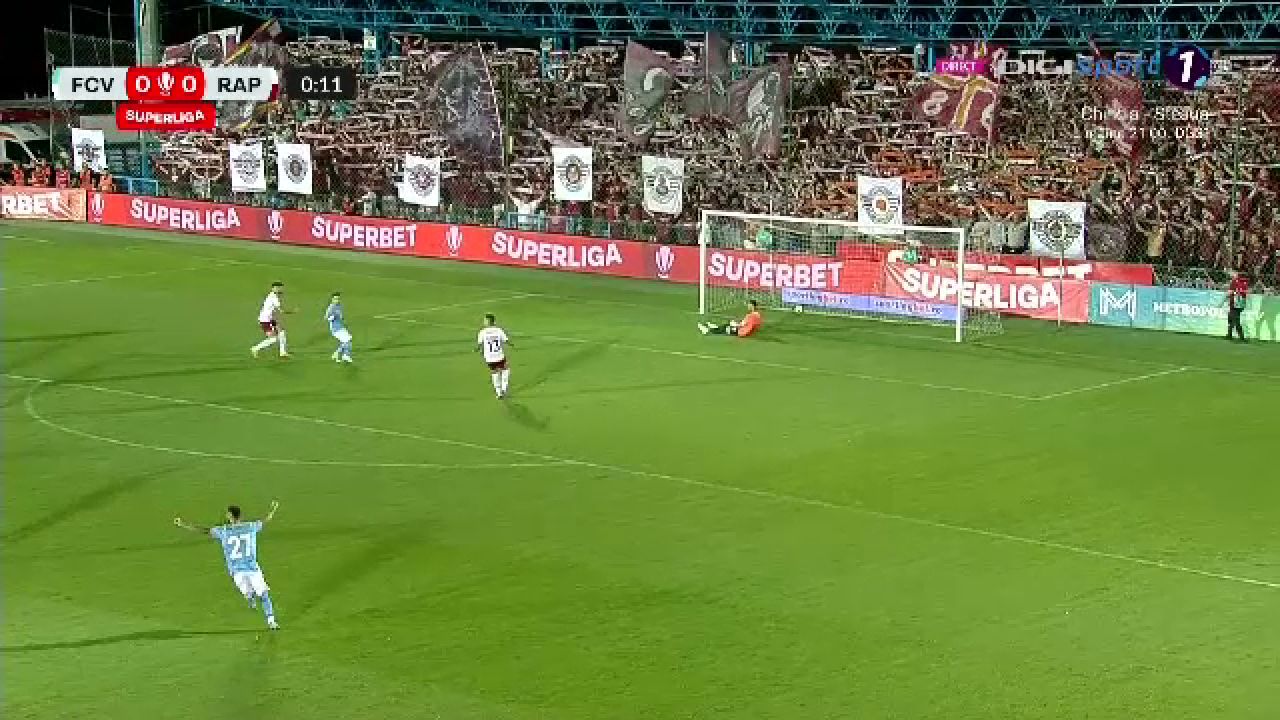 Cel mai rapid gol al sezonului! Câte secunde i-au luat lui Doru Andrei să deschidă scorul în Voluntari - Rapid_19