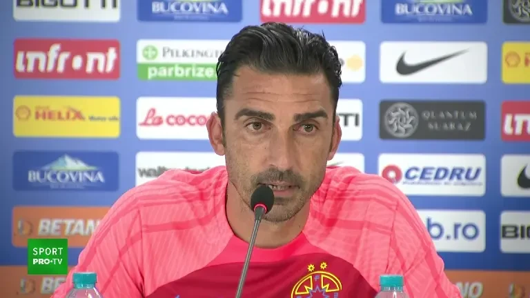 Elias Charalambous, &icirc;nainte de FCSB - Nordsjaelland (9.08.2023)