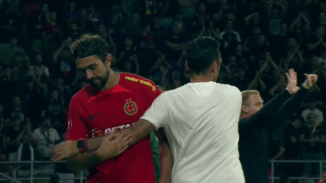 Andrea Compagno și-a vărsat nervii după ce a fost scos de pe teren, în FCSB - Nordsjaelland_7