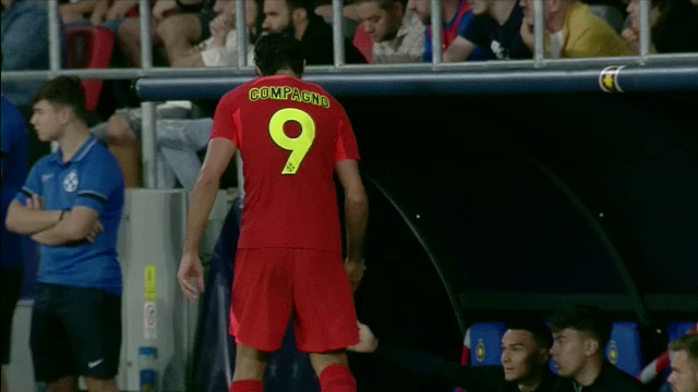 Andrea Compagno și-a vărsat nervii după ce a fost scos de pe teren, în FCSB - Nordsjaelland_10