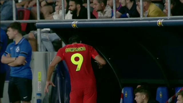 Andrea Compagno și-a vărsat nervii după ce a fost scos de pe teren, în FCSB - Nordsjaelland_14