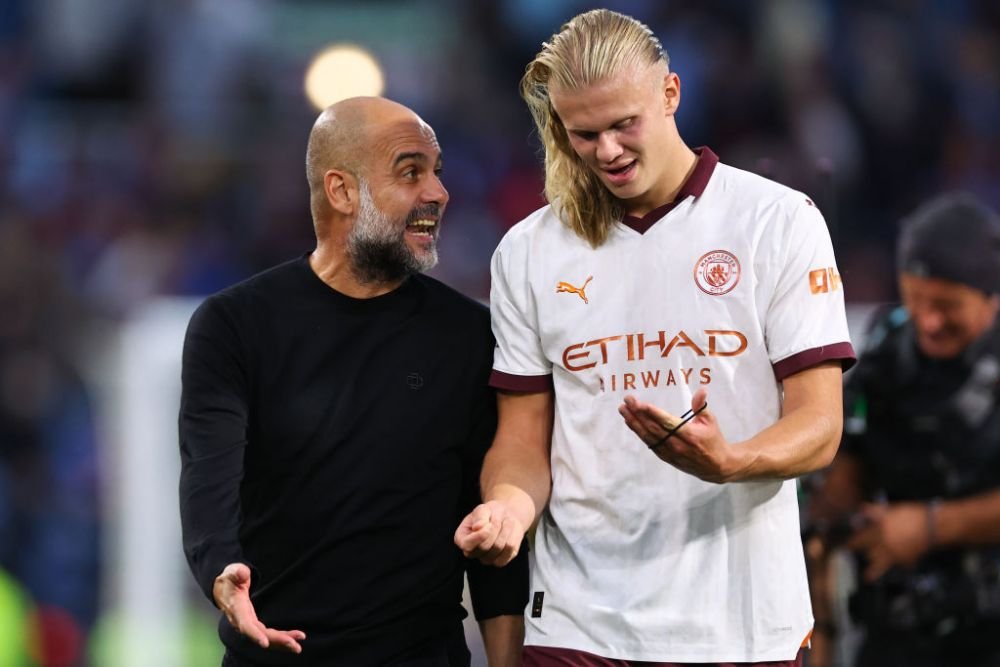 De ce s-a înfuriat Pep Guardiola pe Erling Haaland la pauza meciului cu Burnley: 