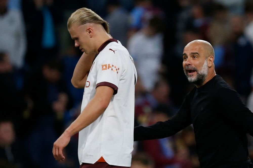 De ce s-a înfuriat Pep Guardiola pe Erling Haaland la pauza meciului cu Burnley: 