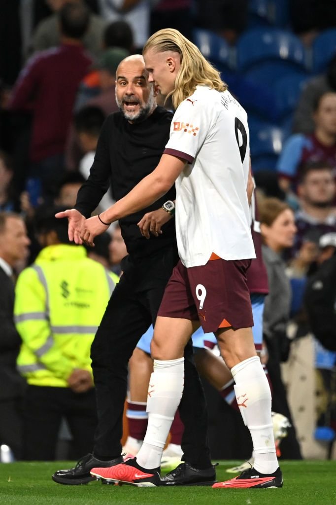De ce s-a înfuriat Pep Guardiola pe Erling Haaland la pauza meciului cu Burnley: 