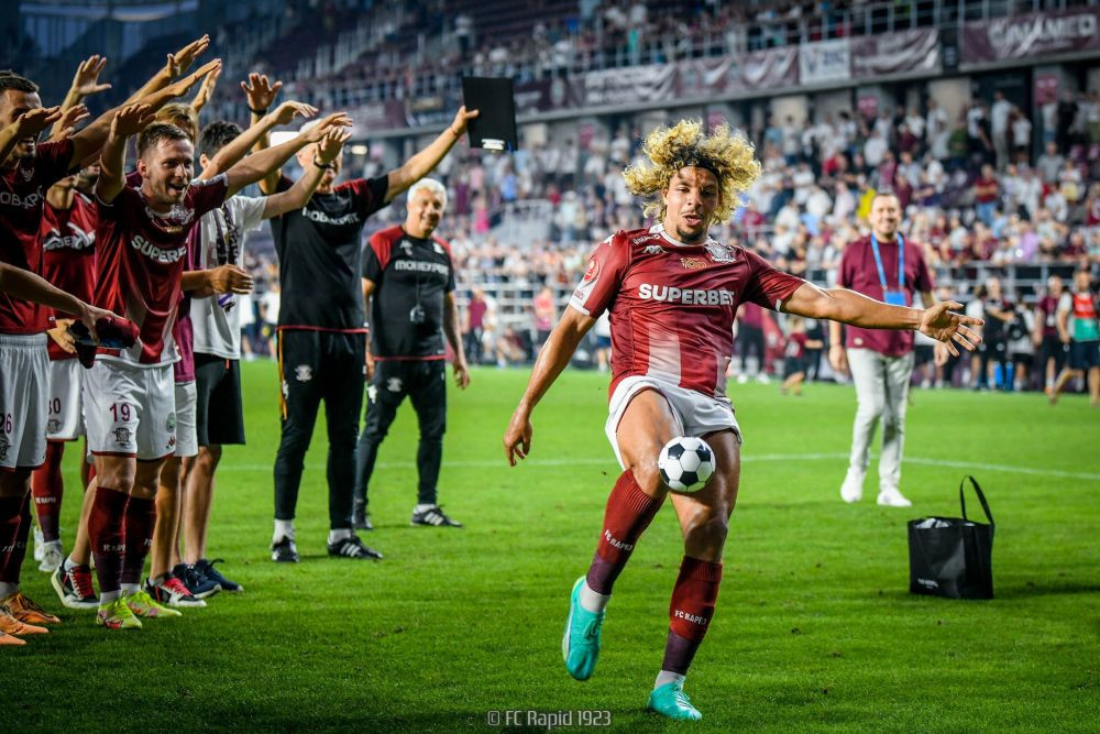 Explozie de bucurie pentru Papeau. Ce veste a primit după Rapid - Farul 3-1