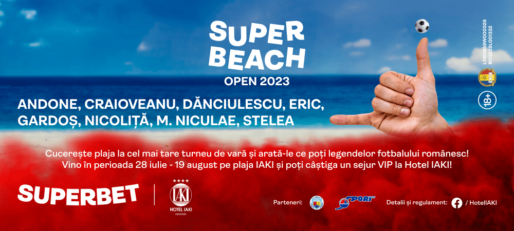 (P) SUPERBEACH OPEN 2023. Cine va c&acirc;știga turneul final din 26 august de pe plaja IAKI din Mamaia?