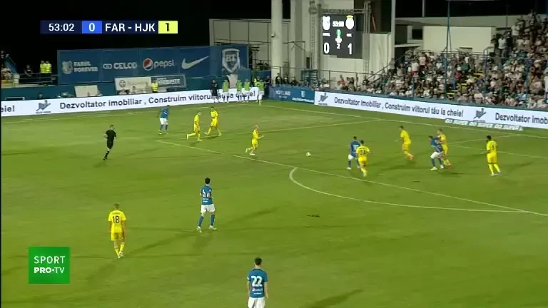 Farul - HJK Helsinki | Min. 53: Ocazie Farul!