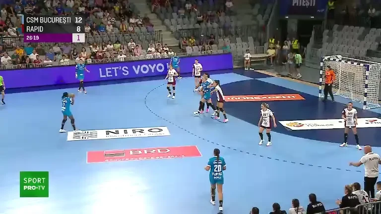 CSM București - Rapid | Finalul primei reprize