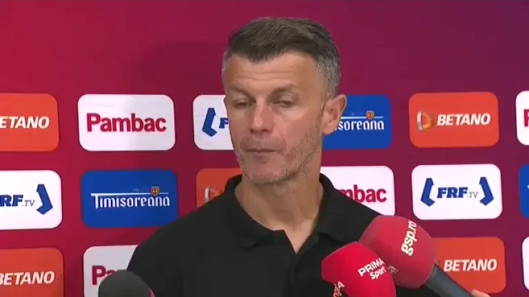 Ovidiu Burcă, după Metaloglobus - Dinamo (29/08/2023)