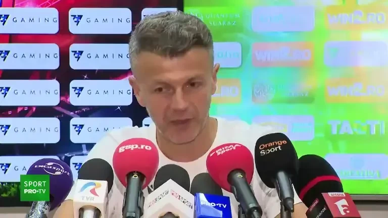 Ovidiu Burcă, înainte de Rapid - Dinamo (31/08/2023)