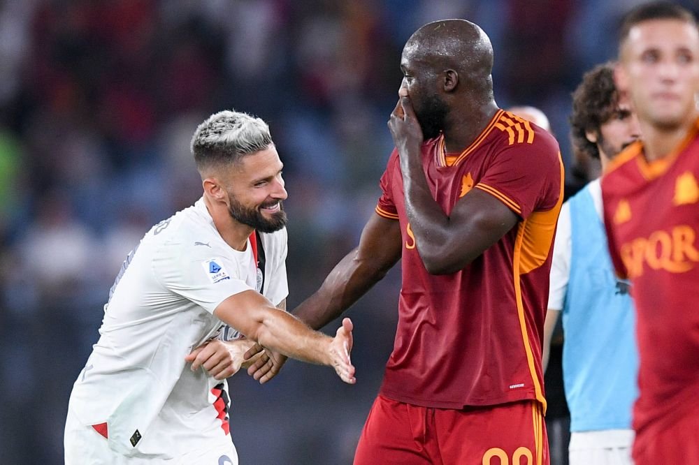 AC Milan, punctaj maxim în Serie A! Olivier Giroud și-a făcut datoria și în derby-ul cu AS Roma, la care a debutat Romelu Lukaku_3