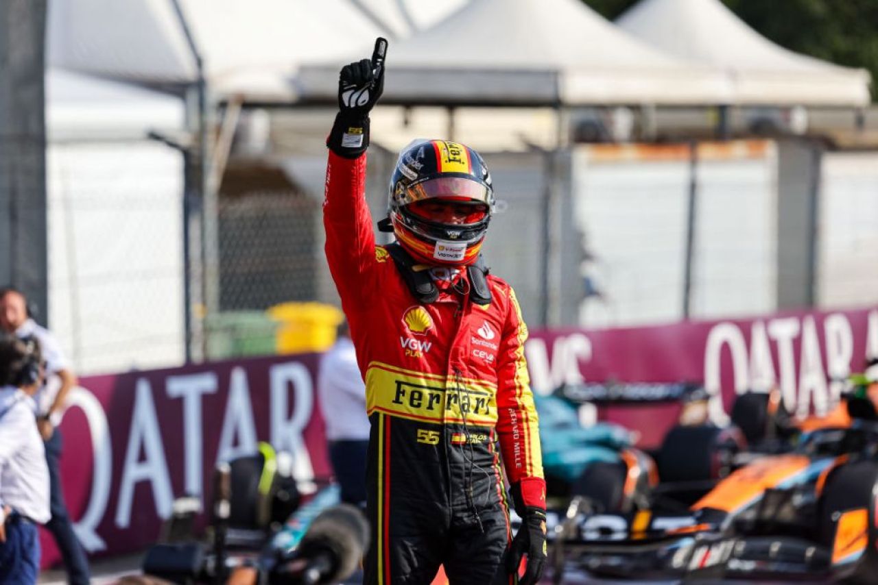 Ferrari Show la Monza! Carlos Sainz i-a 'furat' pole-ul lui Max Verstappen în Marele Premiu al Italiei _2