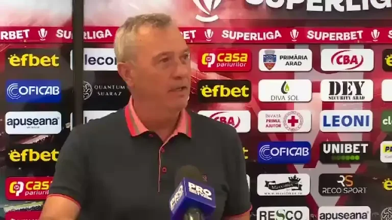 Mircea Rednic, &icirc;nainte de Sepsi - UTA Arad (03.09.2023)