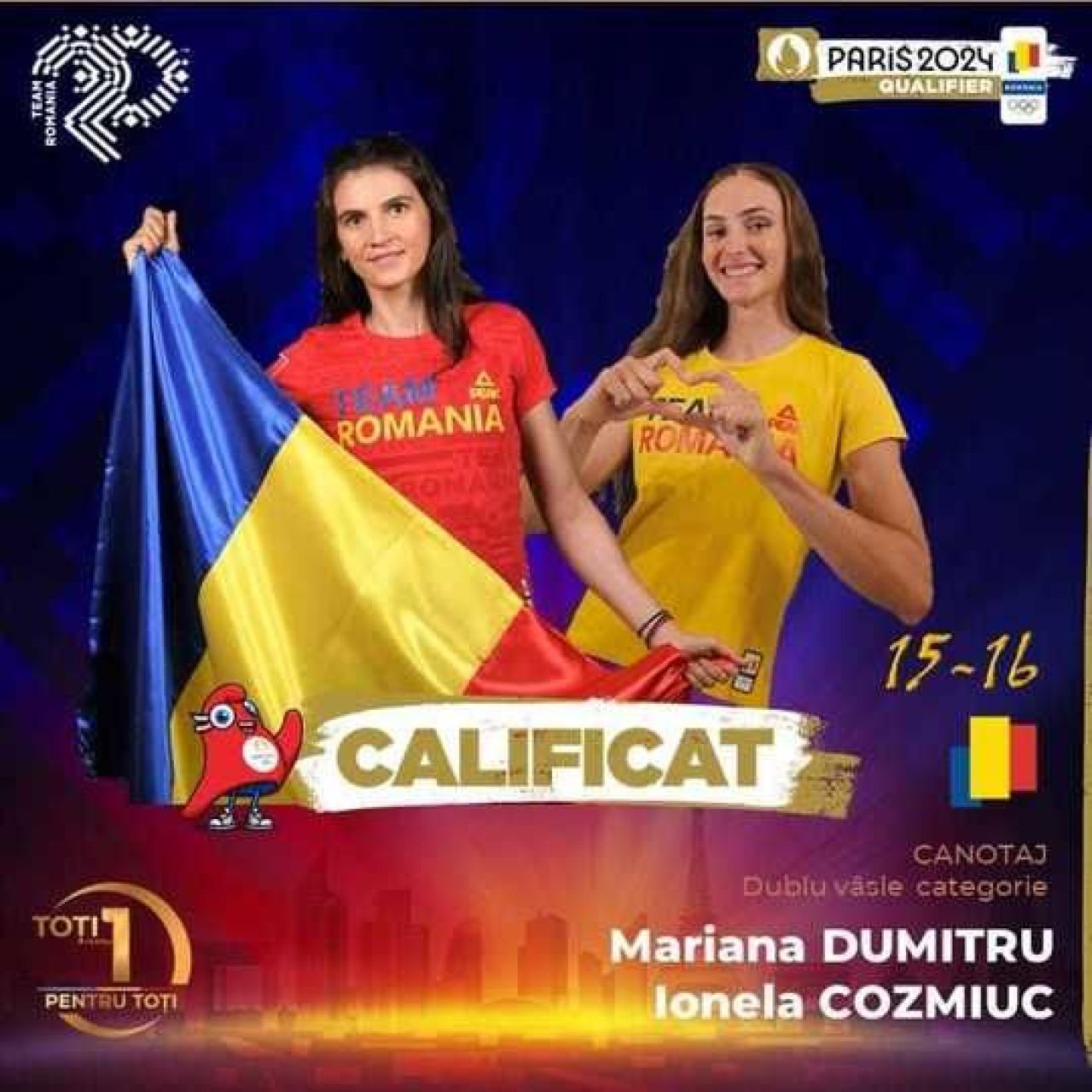 România a ajuns la 20 de sportivi calificați la Jocurile Olimpice de la Paris din 2024! Echipajele de la canotaj și-au asigurat astăzi locurile_1