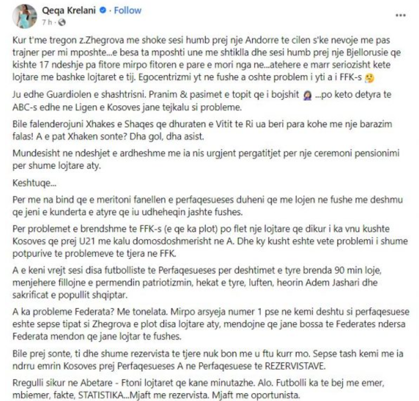 Qeqa Krelani, jurnalistă sportivă din Kosovo, după meciul cu România: ”Ajunge! Federația crede că joacă pe teren”_21