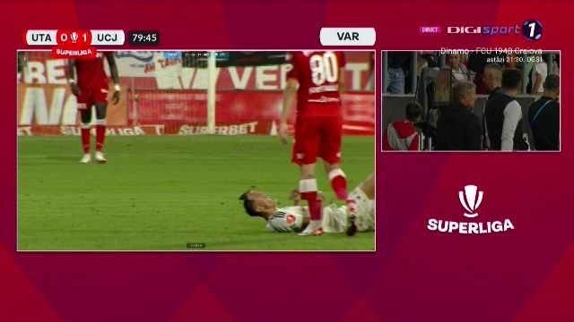 Gest stupid al lui Cîmpanu la debutul pentru U Cluj: și-a scuipat adversarul chiar înainte de schimbare_8