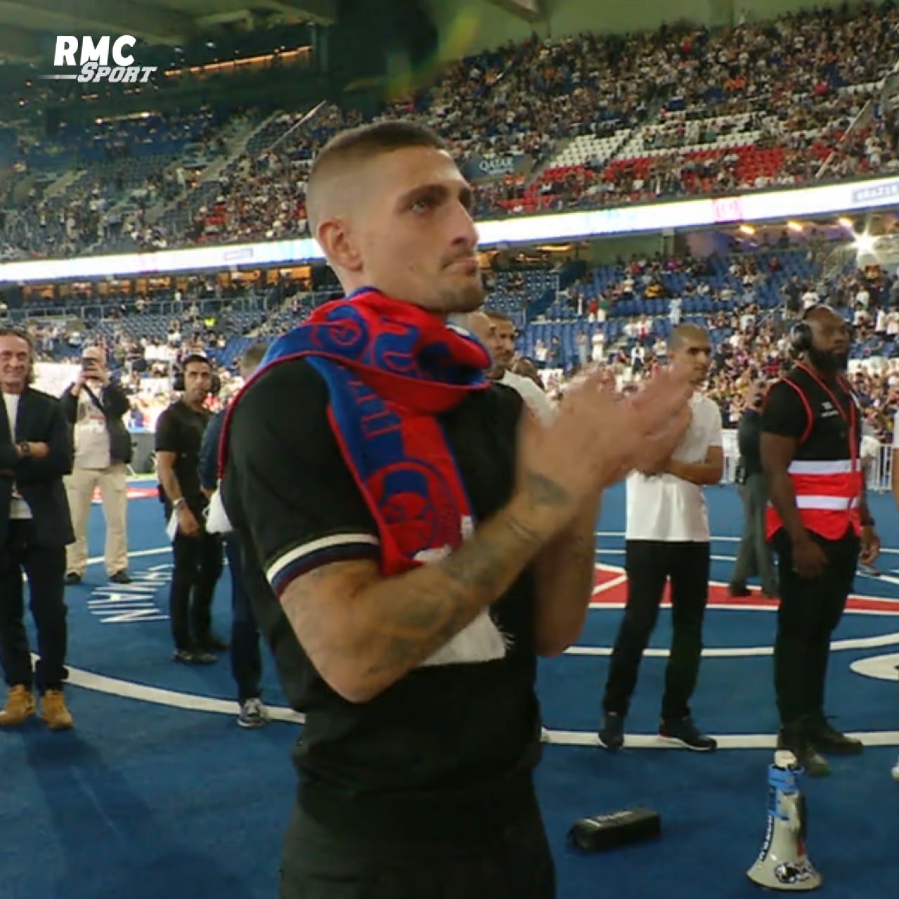 Secvențe emoționante înainte de PSG - Nice. Cu ochii în lacrimi, Marco Verratti și-a luat rămas-bun de la colegi și suporteri_2