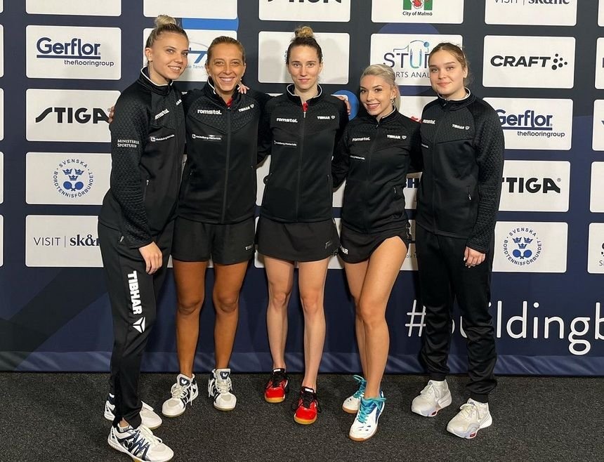 România - Germania 0-3. Tricolorele, cu fruntea sus! Au pierdut finala Europeanului de tenis de masă de la Malmo și au cucerit argintul _6