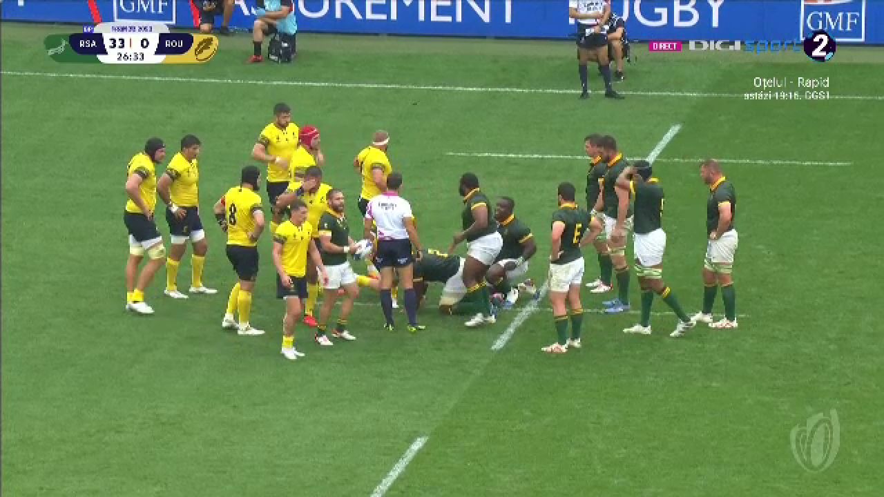 România - Africa de Sud 0-76. Festivalul Springboks.