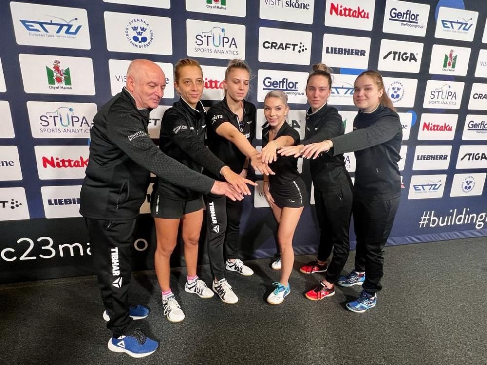 România - Germania 0-3. Tricolorele, cu fruntea sus! Au pierdut finala Europeanului de tenis de masă de la Malmo și au cucerit argintul _10