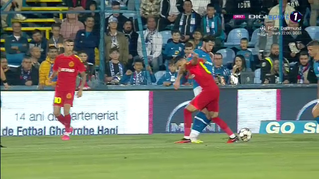 Faza care l-a scos din sărite pe Gheorghe Hagi! Penalty primit ușor de FCSB cu Farul _15