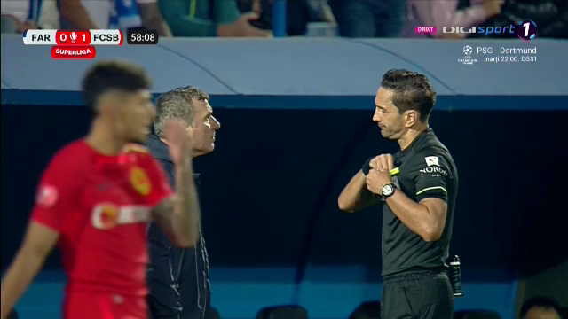 Faza care l-a scos din sărite pe Gheorghe Hagi! Penalty primit ușor de FCSB cu Farul _44