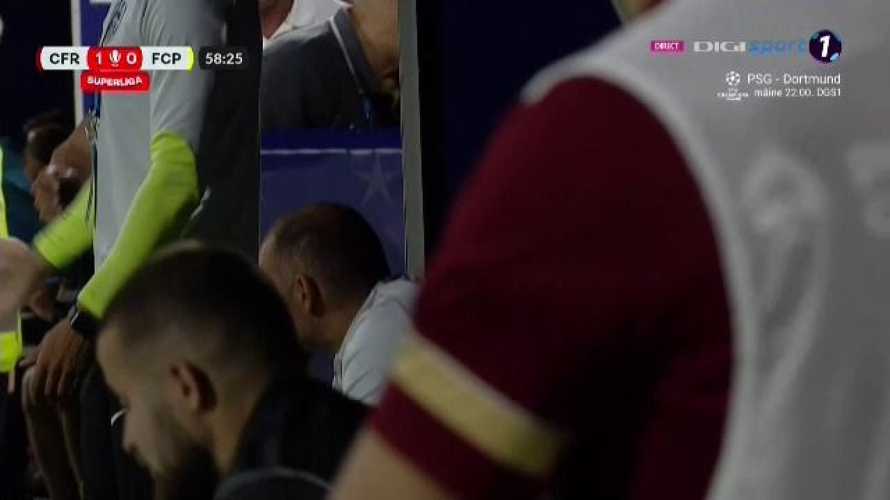 Mandorlini, roșu de furie după cartonașul roșu primit în CFR-Petrolul_1