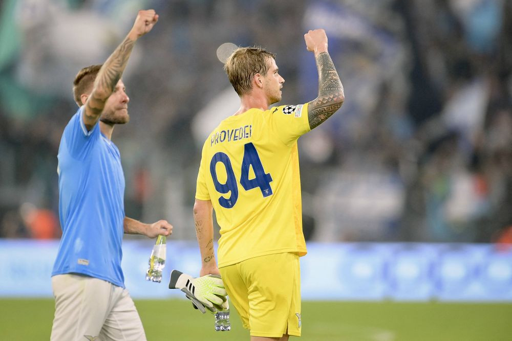 Reacția portarului Provedel după ce a marcat al doilea gol din carieră: 