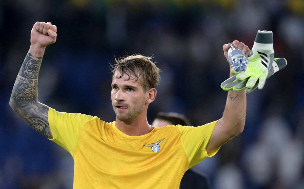 Reacția portarului Provedel după ce a marcat al doilea gol din carieră: 