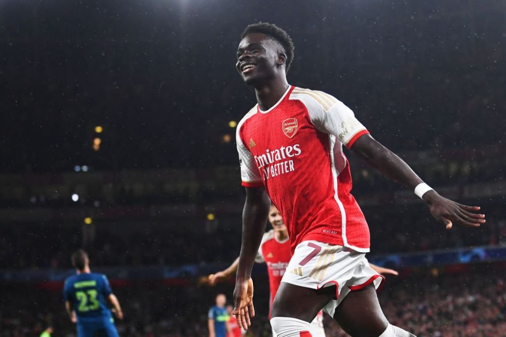 Bukayo Saka, primul gol în UEFA Champions League chiar la primul său meci în competiție! De când nu mai marcase Arsenal în UCL _4