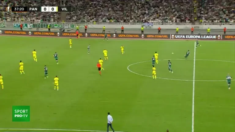 Panathinaikos - Villareal 1-0 GOOOL Ioannidis '38 (VOYO)