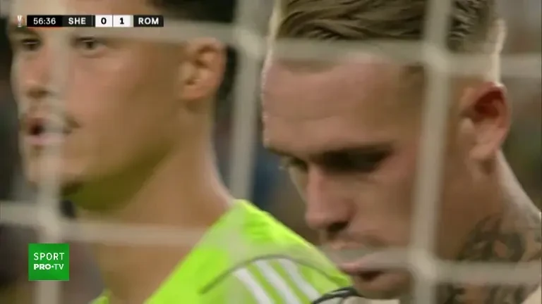 Tovar '57 marchează pentru Sheriff în meciul transmis de VOYO. Sheriff - AS Roma 1-1