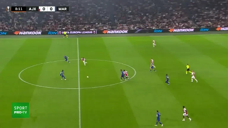 Ajax - Marseille | Minutul 8: GOL Ajax!