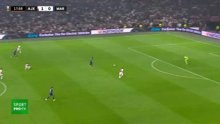Ajax - Marseille | Minutul 18: Ocazie Marseille!