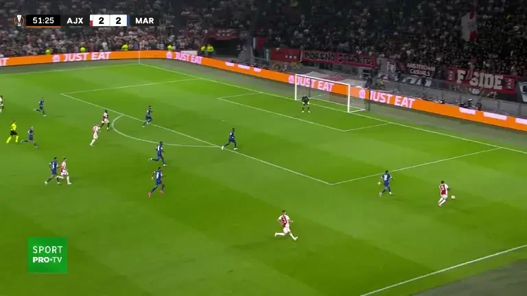 Ajax - Marseille | Minutul 52: GOL Ajax!