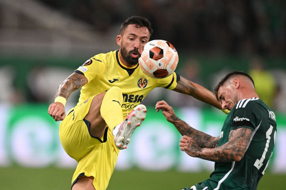 Asta &icirc;nseamnă Grecia! Fanii au făcut show pe stadion &icirc;n Panathinaikos - Villareal 2-0, meci transmis de VOYO