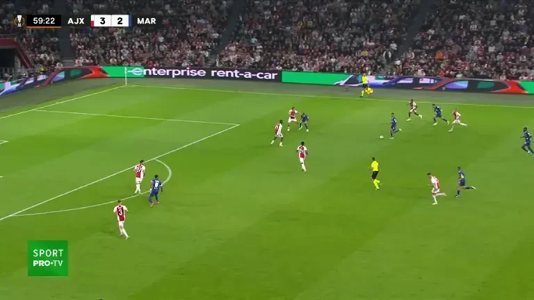 Ajax - Marseille | Minutul 60: Ocazie Marseille!