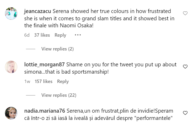 Fanii nu au uitat ironia Serenei Williams la adresa Simonei Halep. Americanca, taxată dur: 