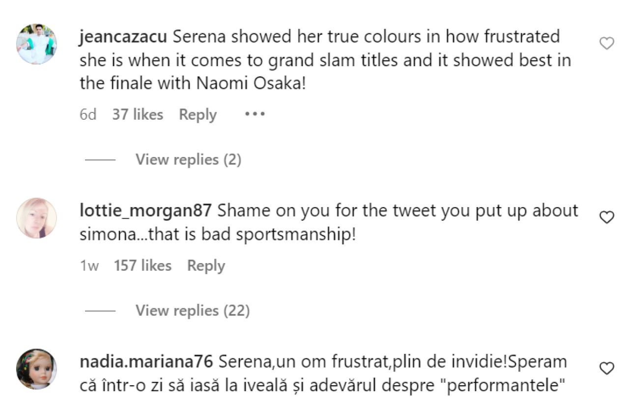Fanii nu au uitat ironia Serenei Williams la adresa Simonei Halep. Americanca, taxată dur: